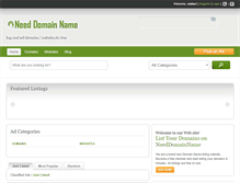 Tablet Screenshot of needdomainname.com